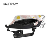 Lovexue Sling Bag Beautiful Floral Daisy Flower Mens Chest Shoulder Backpacks Crossbody Unbalance