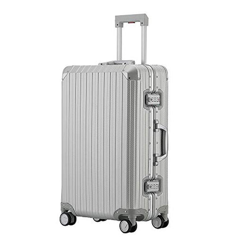 All Aluminum Hard Shell Luggage Hardside Suitcase With Spinner Wheels ...