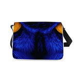 Messenger Bag, Blue Printed Classic Messenger Bag One-side Printing