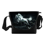 Messenger Bag, Horse Printed Classic Messenger Bag One-side Printing