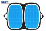 Sojoy iGelComfort 3 in 1 Foldable Gel Seat Cushion Featured with Memory Foam (A Must-Have Travel Cushion! Smart, Easy Travel Cushion) (Size: 18.5" x 15" x 2")