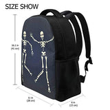 Backpack Funny Dancing Skull Skeleton Say Hello Personalized Shoulders Bag Classic Lightweight