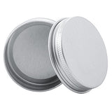 Tosnail 1 oz. Aluminum Round Lip Balm Tin Container Bottle with Screw Thread Lid - Pack of 24