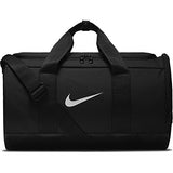 NIKE Team Women's Training Duffel Bag, Black/Black/White, One Size