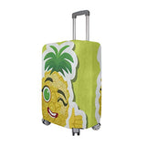 Suitcase Cover Hipster Cartoon Pineapple Luggage Cover Travel Case Bag Protector for Kid Girls