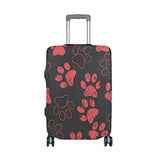 Luggage Cover Suitcase Cat Or Dog Paws Luggage Cover Travel Case Bag Protector for Kid Girls Travel