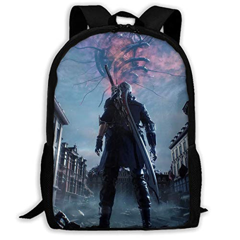 Devil Hunter 5 Backpack Unisex Suitable For People Of All Ages (HD 3D Print)