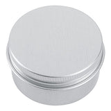 Tosnail 1 oz. Aluminum Round Lip Balm Tin Container Bottle with Screw Thread Lid - Pack of 24