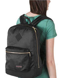 JanSport Super FX Backpack (BLK-Black/Gold)