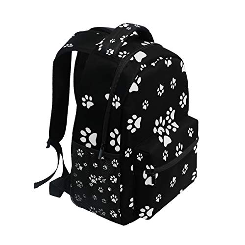 Puppy Paw Print Travel Duffle Bag for Men Women Dog