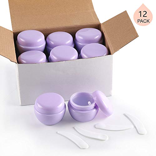 12 Pack 20g/20ml+12 Pack 4 oz Small Plastic Containers with Lids Cosmetic  Sample Jar - for Lip Scrub, Body Butters, Cream, Slime, Craft Storage