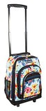 Everest Wheeled Pattern Backpack, Tropical, One Size