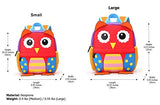 Cute Toddler Backpack Toddler Bag Plush Animal Cartoon Mini Travel Bag for Baby Girl Boy 2-6 Years, Owl Small