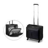 ZH Carry-On Luggage Business Travel Wheeled Rolling Laptop PC Tablet Computer Trolley Backpack, Suitcase Hand Luggage Cabin Approved Bag Lightweight for Trave Men Women