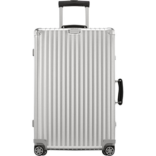 RIMOWA Classic Flight Suitcase 2wheels 35L Silver Blue Logo Discontinued  USED