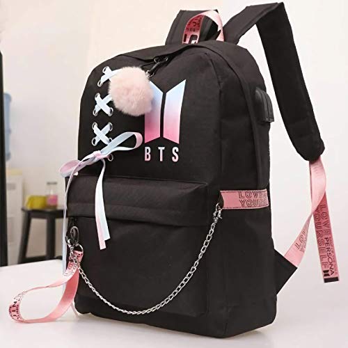 Shop Boosos Usb Bts Backpack K-Pop Casual Bac – Luggage Factory