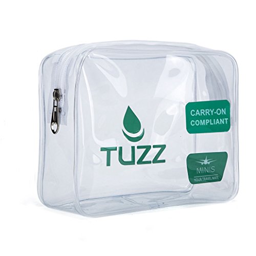 1 Pack Clear Toiletry Bag TSA Approved Travel Carry On Airport Airline  Compliant Bag Quart Sized 3-1-1 Kit Luggage Pouch for Liquids Bottles Women  and