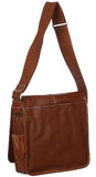 Lagacy Leather Teddy Messenger Bag (1833-02) (Brown)