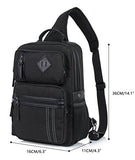 Messenger Bag for Men, Cross Body Shoulder Sling Bag Travel Outdoor Gym Backpack Gray 1