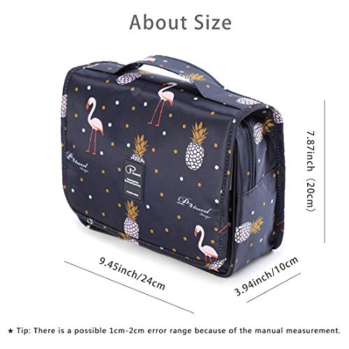 Large Portable Cosmetic Bag Organizer Portable Travel Cosmetic Bag Open  Flat Women Gift Cosmetic Bag Portable Zipper Bag - AliExpress