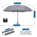 Procella Compact Golf Umbrella 52 Inch Large Auto Open, Windproof Waterproof, Strong Sturdy