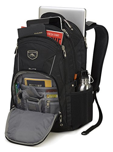 High Sierra Elite Laptop Backpack, Black