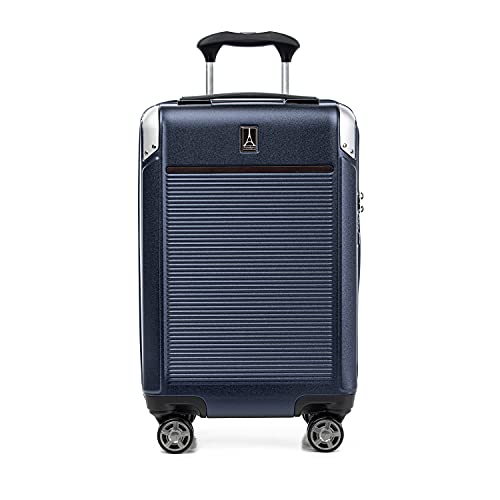 21 Inch Navy Blue Spinner Carry-on Luggage Suitcase Expandable