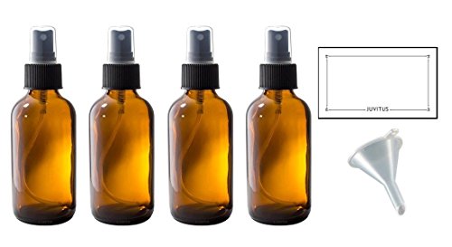 4oz Amber Glass Spray Bottle for Essential Oils,Small Empty Fine