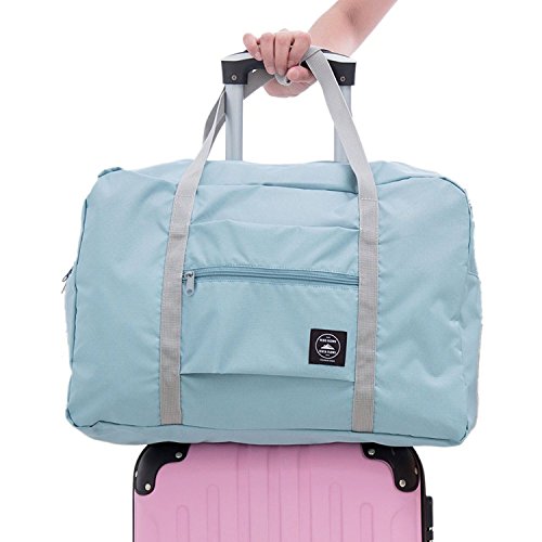 Polyester Blue Foldable Duffle Travel Bags