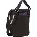 Mancini Leather Goods RFID Messenger Bag for Tablet/E-Reader (Black)