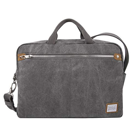 Travelon Anti-Theft Heritage Messenger Briefcase, Pewter