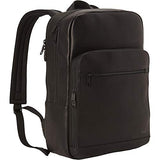 eBags Slim Colombian Leather Laptop Backpack (Black)