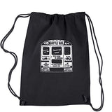 Backpack Battle Bus Fortnight Fort Royale Black Drawstring Backpack