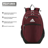 adidas Unisex Striker II Team Backpack, Team Maroon, One Size