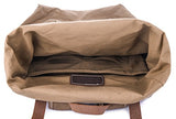 Gootium Roll-top Backpack - Canvas Outdoor Travel Rucksack, Coffee