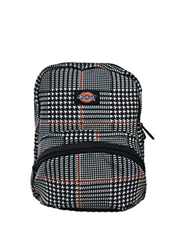 Dickies Plaid Mini Backpack Black Glen Plaid & Knit Cap Bundle