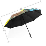 Umbrella Underwater World Of Tropical Fish Travel Golf Sun Rain Windproof umbrellas with UV