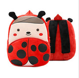 Cute Toddler Backpack Toddler Bag Plush Animal Cartoon Mini Travel Bag for Baby Girl Boy 1-6 Years (Beetle)