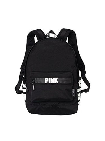 Victoria's Secret PINK Campus Backpack Gray Marl Black Logos