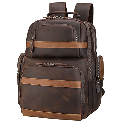 Women's Italian Leather Backpack for Work or Travel with 14 inch Laptop  Compartment