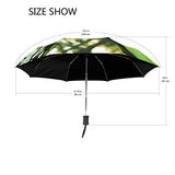 Umbrella Dog Holding American Flag Golf Travel Sun Rain Windproof Auto umbrellas with UV Protection