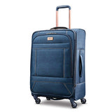 American Tourister Checked-Medium, Blue Denim