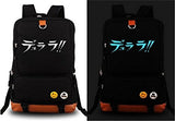 Gumstyle Anime DRRR Durarara Luminous Large Capacity School Bag Cosplay Backpack Black and Blue