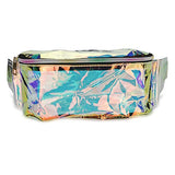 FACE1ST Clear Transparent Hologram Waist Bum Bag w/Adjustable Belt For Festival, Rave, Music