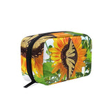 Cosmetic Bag Butterfly Flower Girls Makeup Organizer Box Lazy Toiletry Case