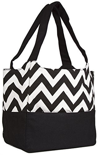 Shop Ever Moda Black Chevron Canvas XL Tote B – Luggage Factory