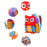 Cute Toddler Backpack Toddler Bag Plush Animal Cartoon Mini Travel Bag for Baby Girl Boy 2-6 Years, Owl Small