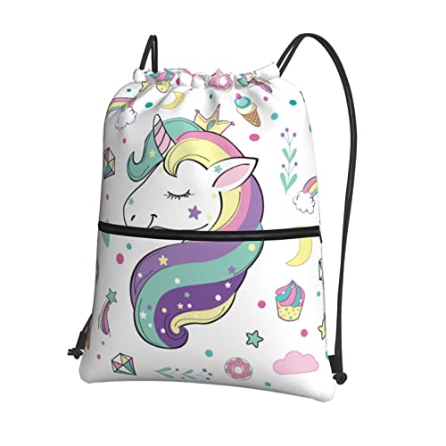 School Bag - Unicorn Rainbow