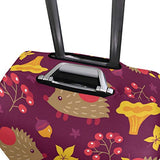 GIOVANIOR Cartoon Hedgehog Cherry Luggage Cover Suitcase Protector Carry On Covers