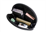 Portable Toiletry Cosmetic Bag Bellissimo gabbiano sugli scogli delle limpide acque della